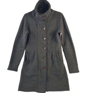 Patagonia Womens Button-Up Long Sweater Coat Brown Size M Polyester